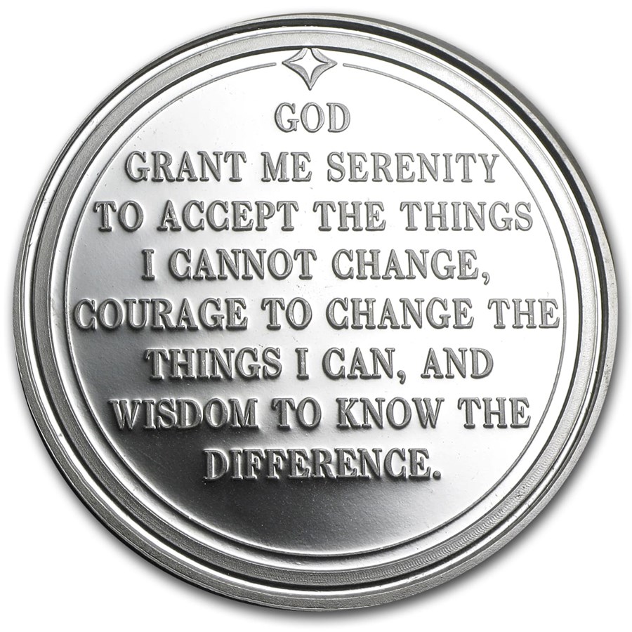1 oz Silver Round Serenity Prayer Religious (Silver Bars & Rounds